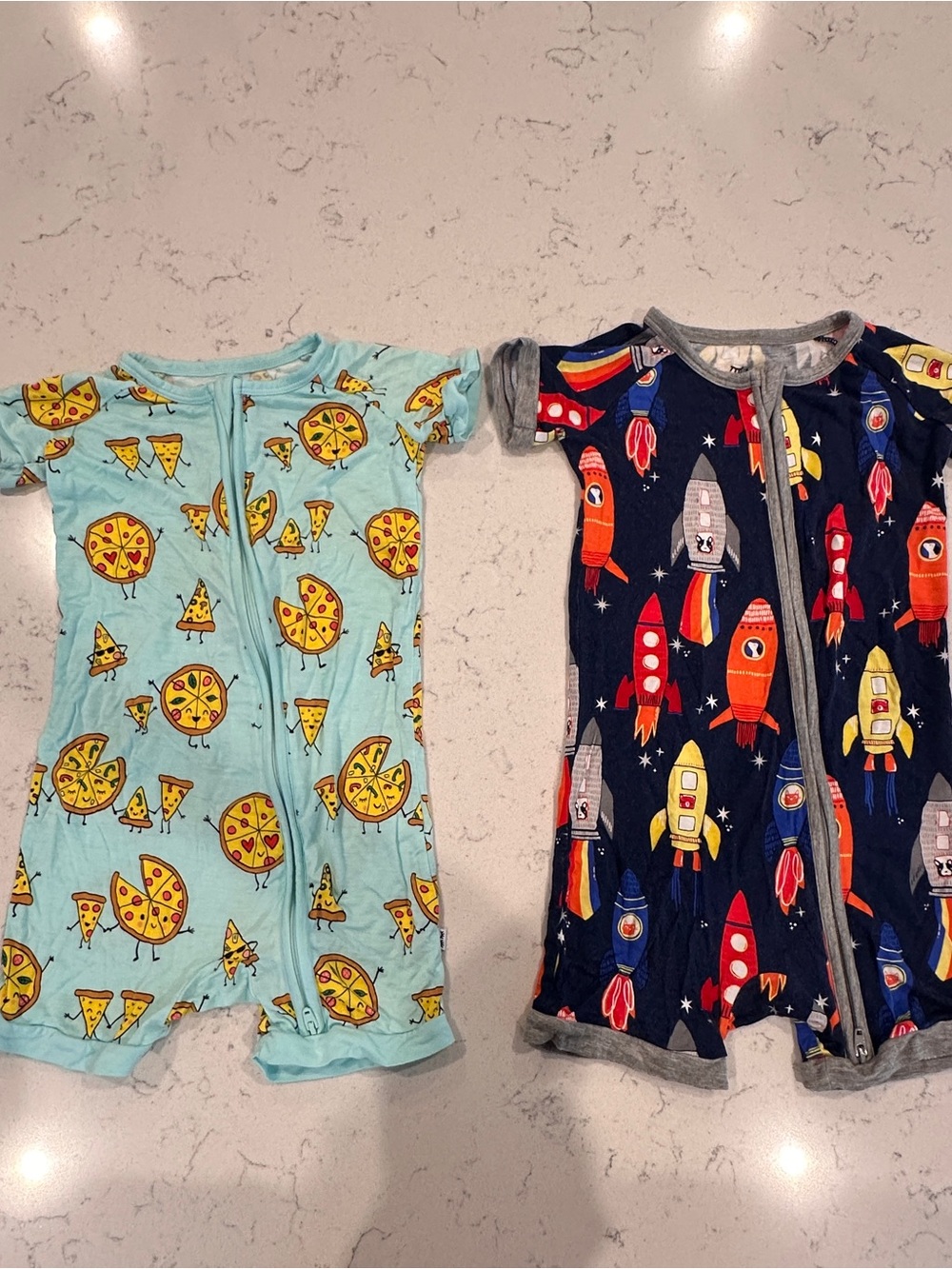 Little Sleepies Pizza & Doggie Rocket Shorties 18-24M